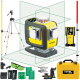 NIVEL SYSTEM CL4D-G Laser krzyżowy zielony 4x360° + statyw SJJ-M1 EX + tyczka + czujnik CLS-5 + łata laserowa