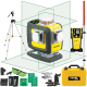 NIVEL SYSTEM CL4D-G Laser krzyżowy zielony 4x360° + statyw SJJ-M1 EX + czujnik CLS-5 + łata laserowa