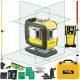 NIVEL SYSTEM CL4D-G Laser krzyżowy zielony 4x360° + czujnik CLS-5 + łata laserowa + tyczka