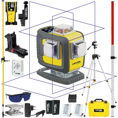 Laser krzyżowy Nivel System CL4D-P + czujnik CLS-5 + statyw + tyczka + łata