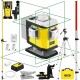 Laser krzyżowy 4x360 Nivel System CL5G + czujnik CLS-5 + tyczka + statyw + łata