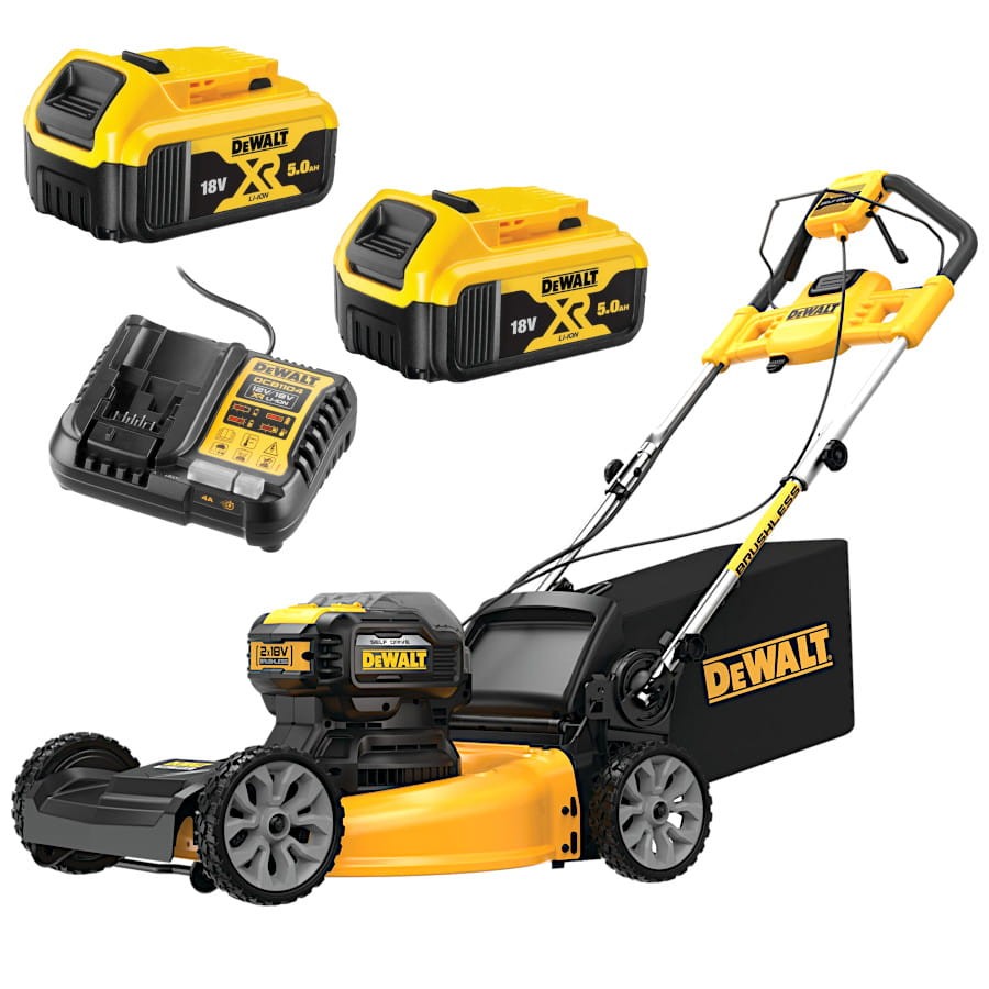 Kosiarka samobieżna akumulatorowa 18V 53cm 2x 5Ah ładowarka DEWALT DCMWSP564P2