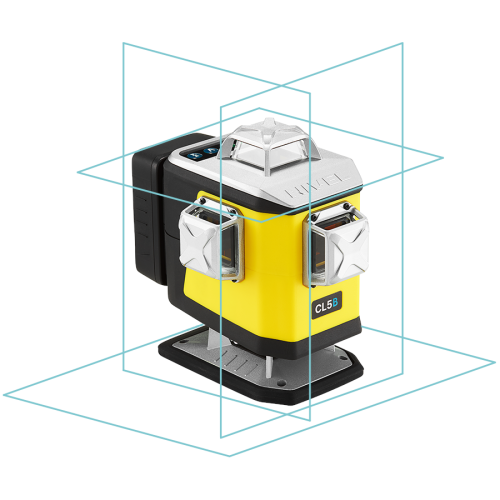 Laser krzyżowy 4x 360° wiązka niebieska Nivel System CL5G
