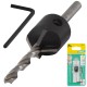 WOLFCRAFT 2499000 Wiertło z pogłębiaczem 4,5 mm nawiertak z fazownikiem