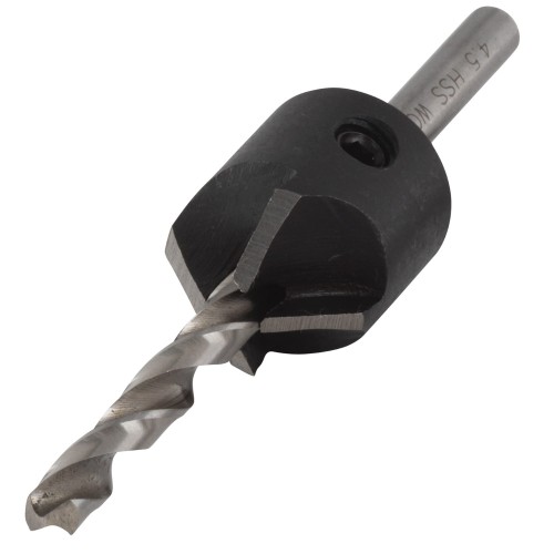 WOLFCRAFT 2499000 Wiertło z pogłębiaczem gzymką 4,5mm nawiertak do drewna