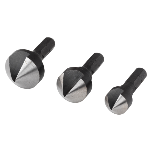 WOLFCRAFT Zestaw 3 pogłębiaczy WS 12-19mm WF2584000