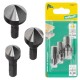 WOLFCRAFT 2584000 Pogłębiacz WS 12 / 16 / 19mm 3szt.  do drewna