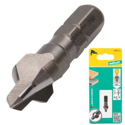 WOLFCRAFT 2547000 Wiertło z pogłębiaczem 4-10mm