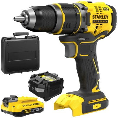 Wiertarko wkrętarka udarowa 18V 80Nm V20 Stanley SFMCD721 + aku 2.0Ah + ład