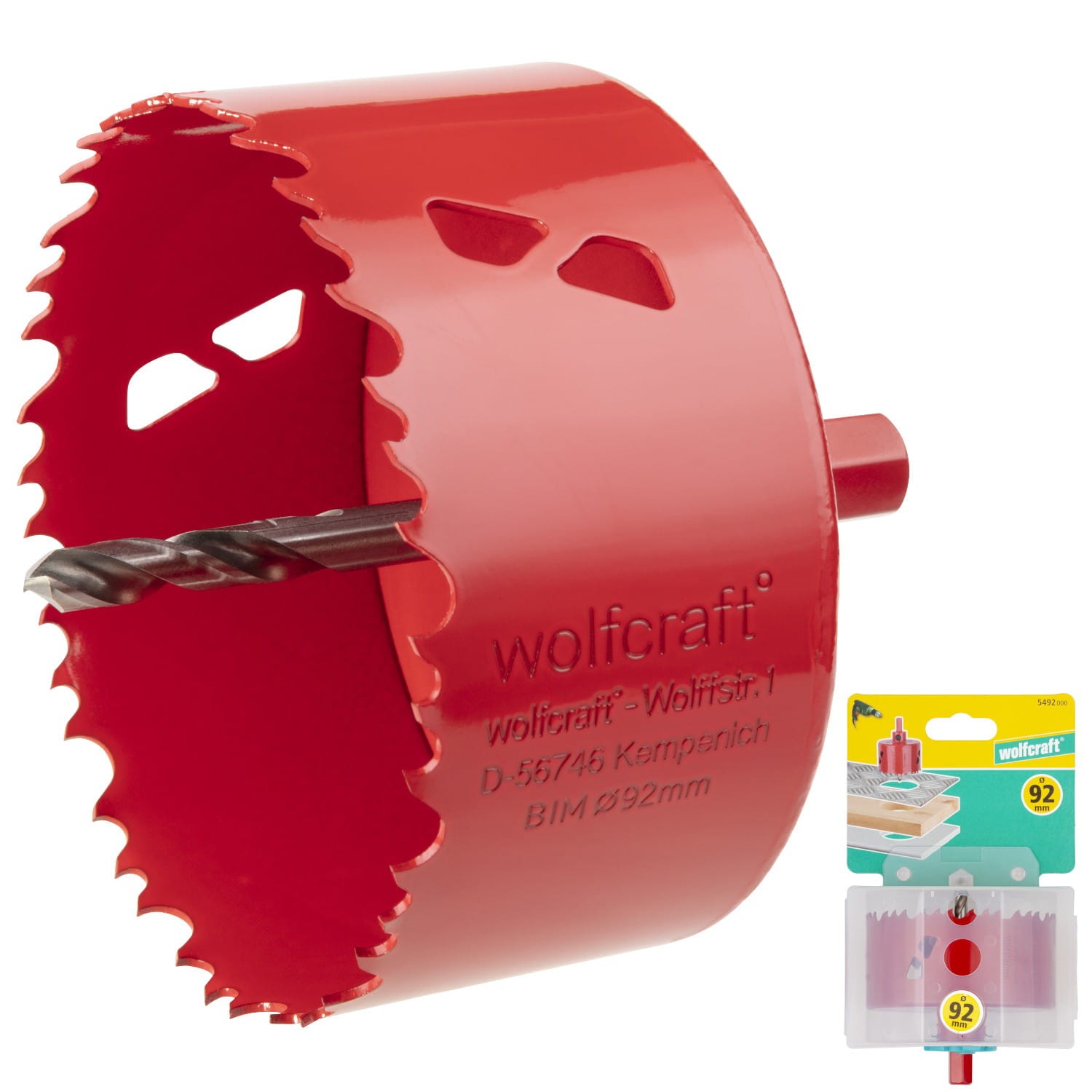 WOLFCRAFT 5492000 Otwornica BIM uniwersalna 92mm
