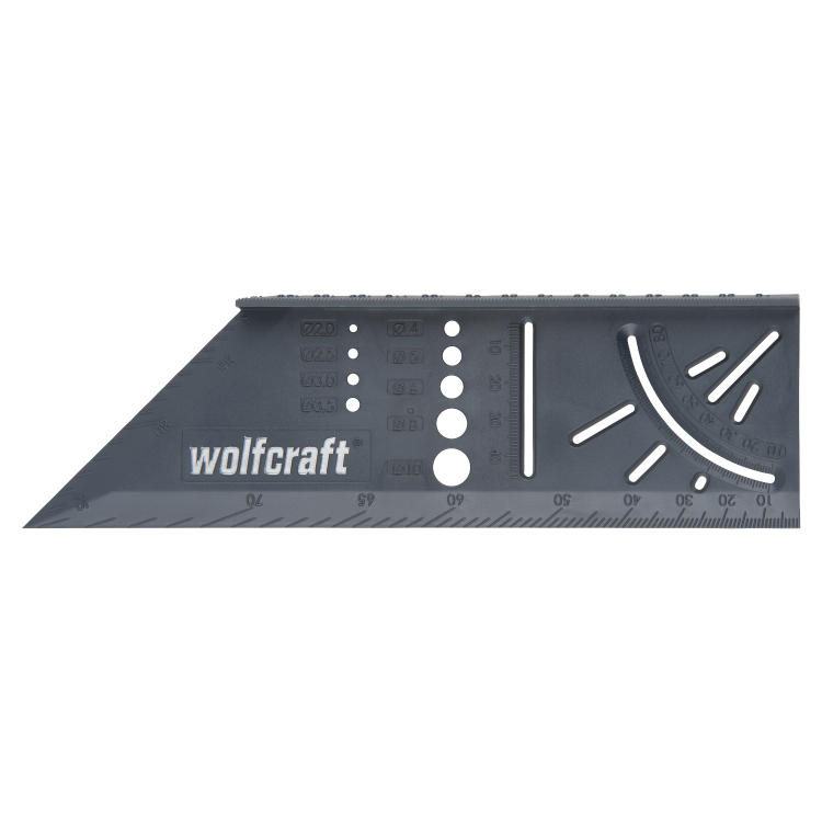 WOLFCRAFT Kątownik stolarski japoński narożny przymiar szablon 3D 5208000