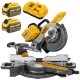 Pilarka ukosowa 250mm 18V 54V XR FLEXVOLT 2x 6Ah DeWALT DCS727T2