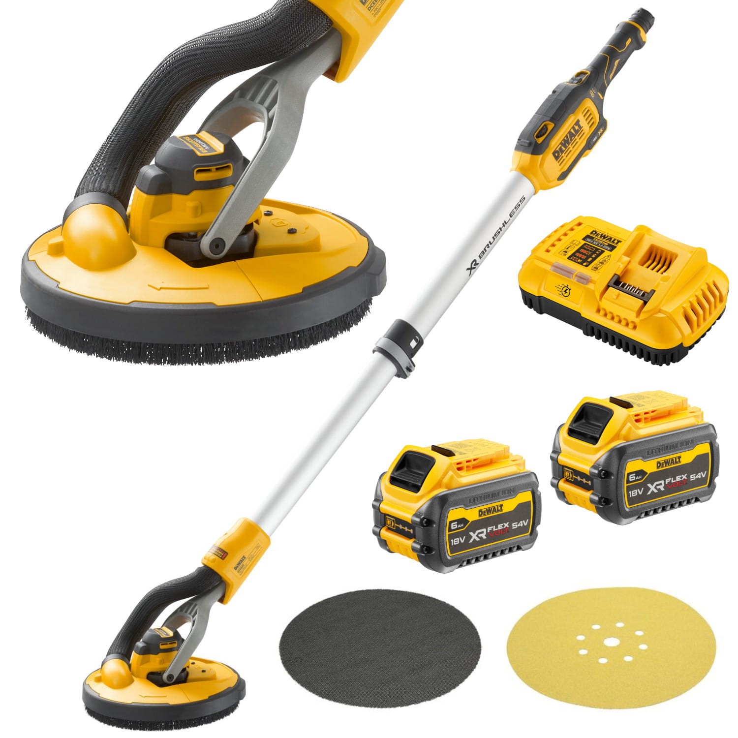 Szlifierka akumulatorowa do płyt g/k 18V 225mm 2x 6Ah DeWALT DCE800T2
