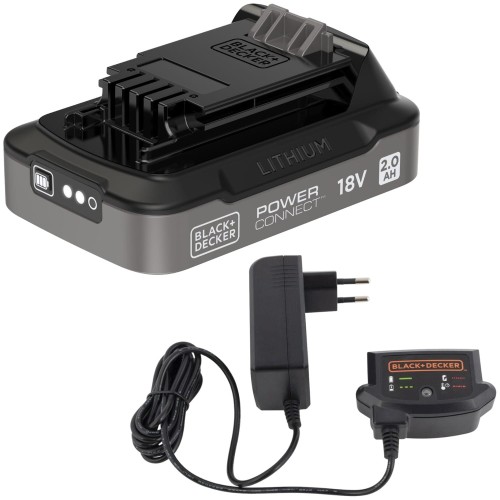 BLACK DECKER Akumulator Li-Ion 18V 2,0Ah PowerConnect BDL2018S + Ładowarka
