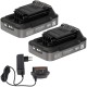 BLACK DECKER 2x Akumulator Li-Ion 18V 2,0Ah PowerConnect BDL2018S + Ładowarka