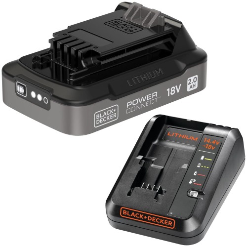 BLACK DECKER Akumulator 18V 2,0Ah PowerConnect BDL2018S + Ładowarka BDC1A