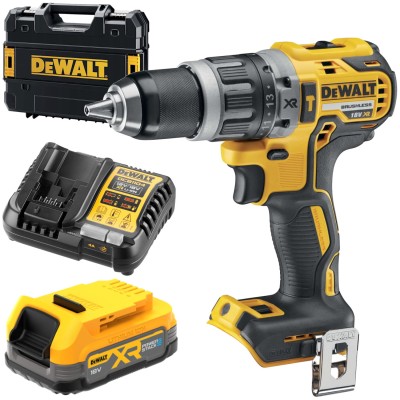 DeWALT DCD796E1T Wiertarko Wkrętarka 18V 1.7Ah 70Nm XR PowerStack + DCB1104