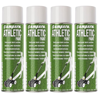 Farba znakowania trawy biała 4x 500ml Ampere Athletic Paint