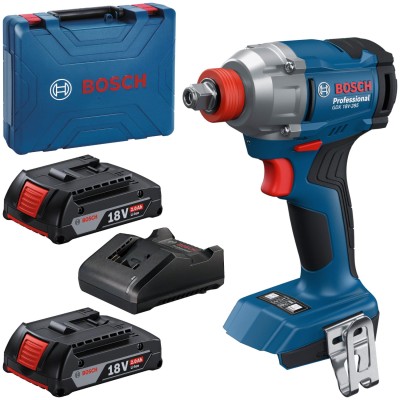 BOSCH Klucz udarowy Wkrętarka 18V 2x 2.0Ah 285Nm GDX 18V-285 + walizka
