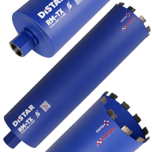 Wiertło diamentowe DDS-W 132X450-10X1 1/4 UNC RM-TX Distar 10170429035