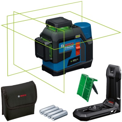 BOSCH 0601065400 Laser krzyżowy zielony 12V 3x 360° GLL 12V-100-33 CG