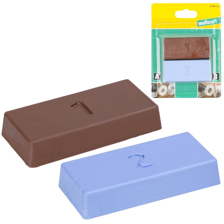 WOLFCRAFT Zestaw past polerskich do polerowania 2 szt. 2134000