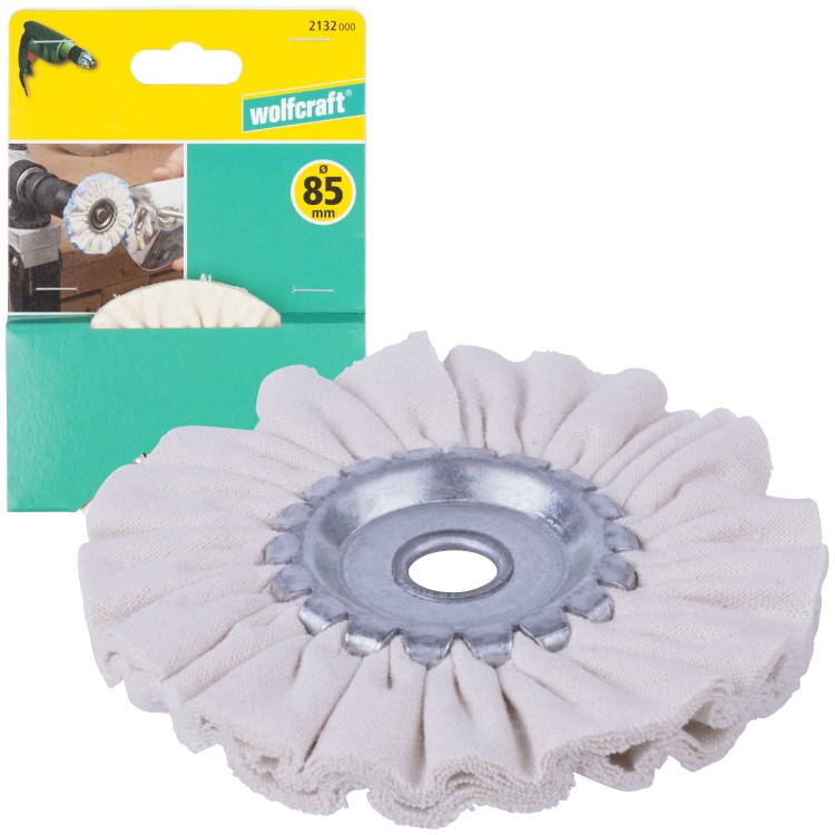 WOLFCRAFT 2132000 Tarcza polerska warstwowa 85x10mm