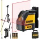 Laser krzyżowy czerwony 15m DeWALT DW088K + statyw W260 + tyczka GT-360