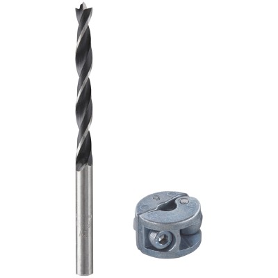 Wiertło spiralne do drewna 6mm z ogranicznikiem głębokości WOLFCRAFT