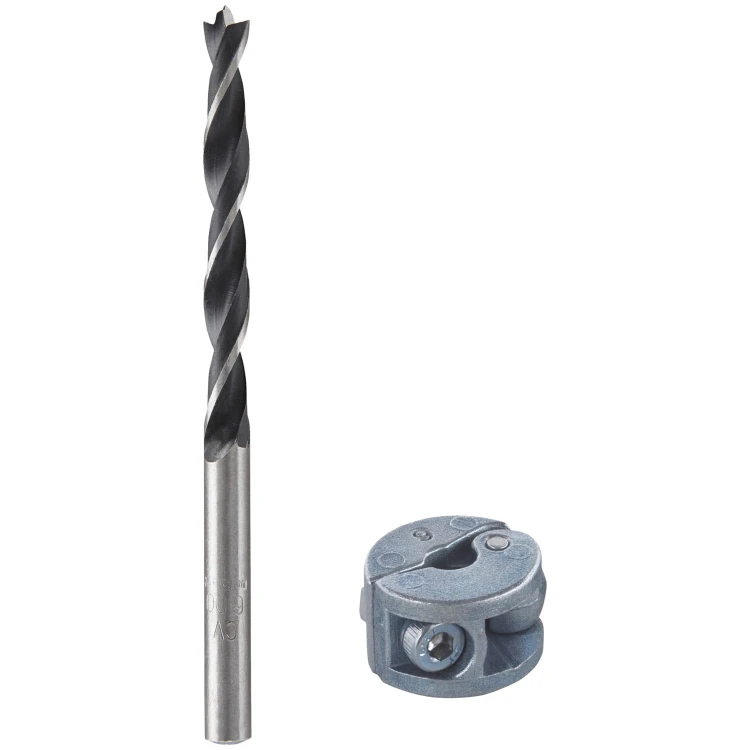 Wiertło spiralne do drewna 6mm z ogranicznikiem głębokości WOLFCRAFT