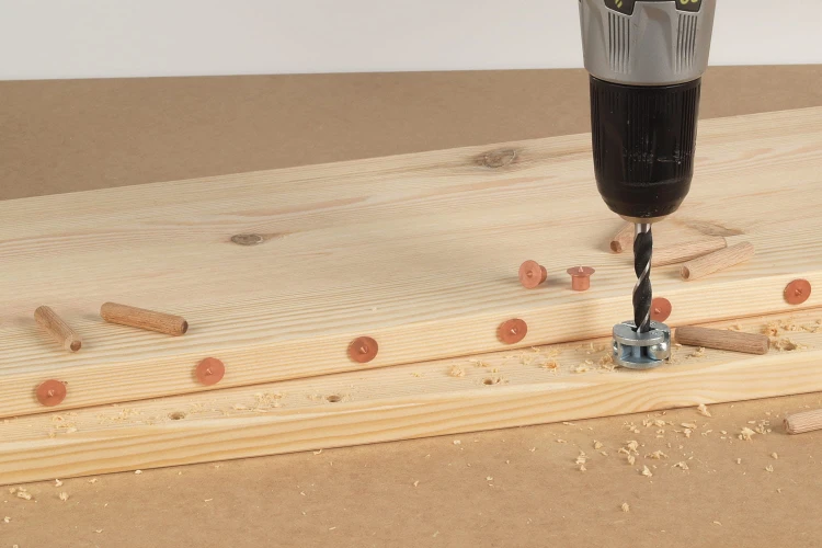 Wiertło spiralne do drewna z ogranicznikiem głębokości WOLFCRAFT zastosowanie