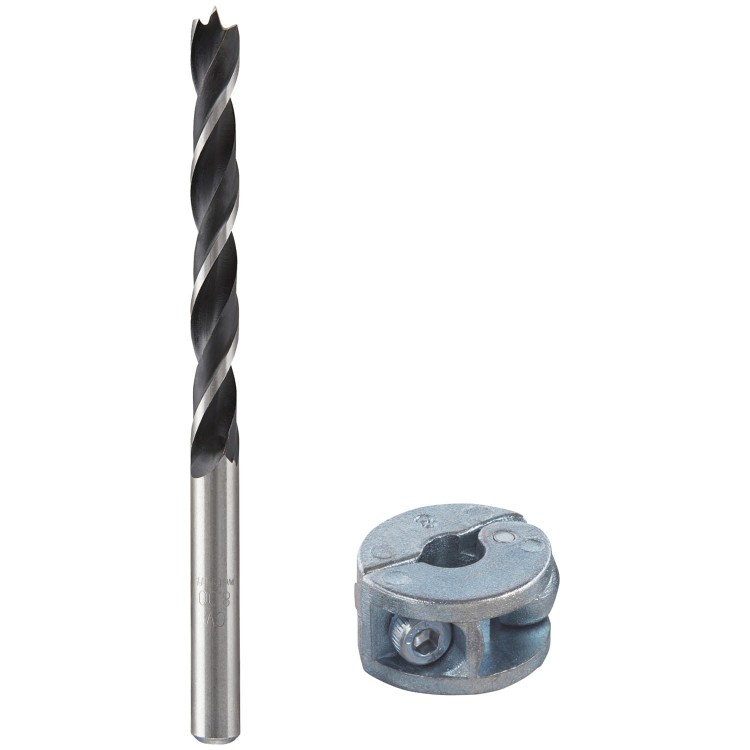 Wiertło spiralne do drewna 8mm z ogranicznikiem głębokości WOLFCRAFT