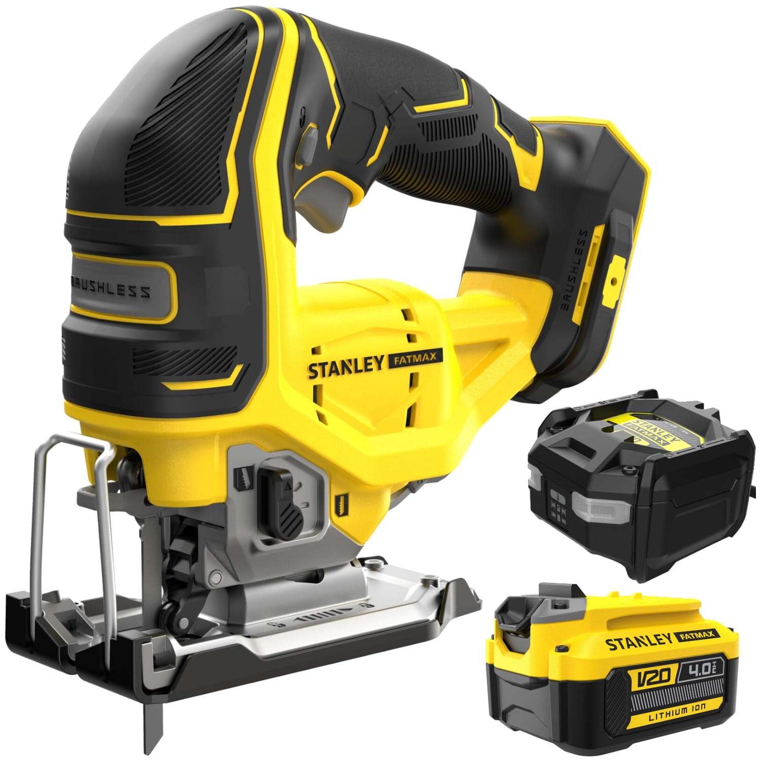 STANLEY SFMCS650B Wyrzynarka 18V FatMax V20 + akumulator 4.0Ah + ładowarka
