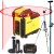 Laser krzyżowy czerwony 20m Stanley Cross 360° + Statyw W260 + Tyczka 3.2m