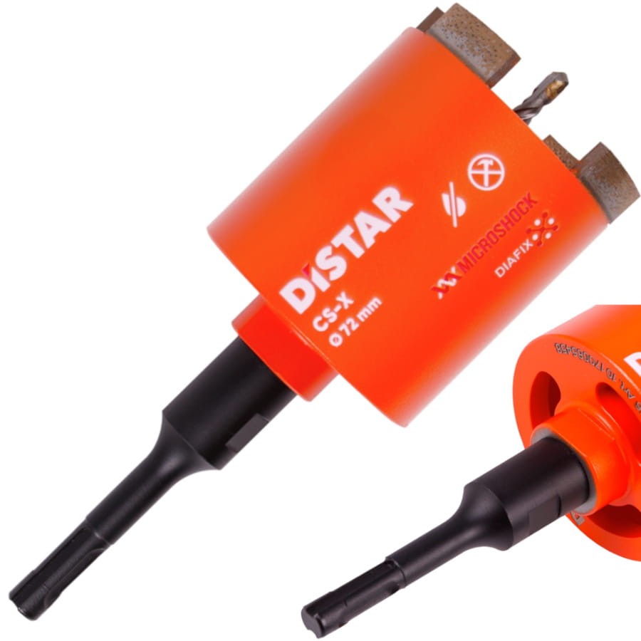 Wiertło diamentowe otwornica do betonu 72mm DDS-W 072x70xSDS+ CS-X Distar