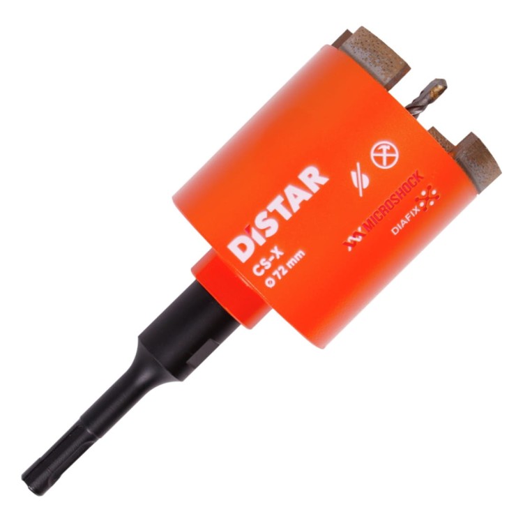 Wiertło diamentowe otwornica do betonu 72mm DDS-W 072x70xSDS+ CS-X Distar 10170085515