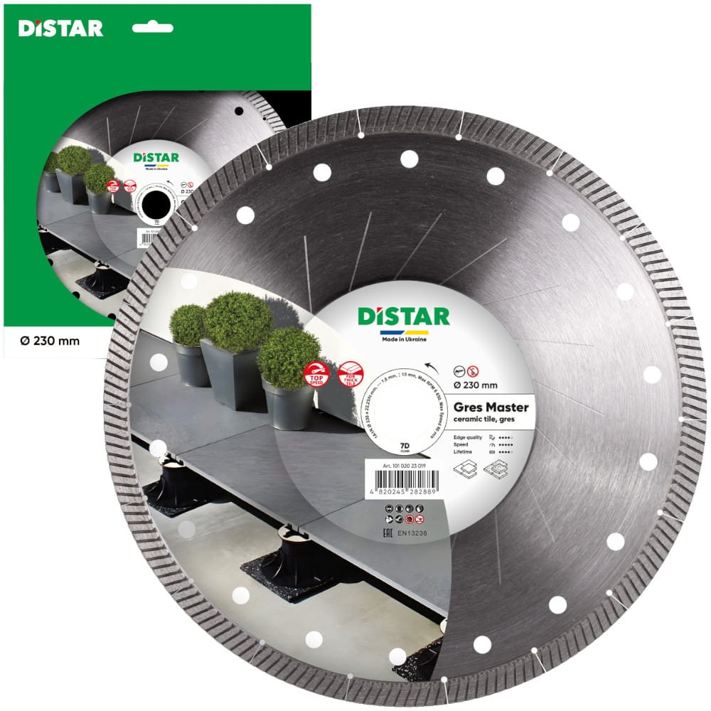 DISTAR Diamentowa tarcza tnąca do ceramiki, gresu 230 x 22,23mm Gres Master