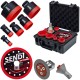 SENDI EXTREME Zestaw otwornic 20-68mm 6szt. + frez stożkowy + tarcza do podcinania + tarcza diamentowa