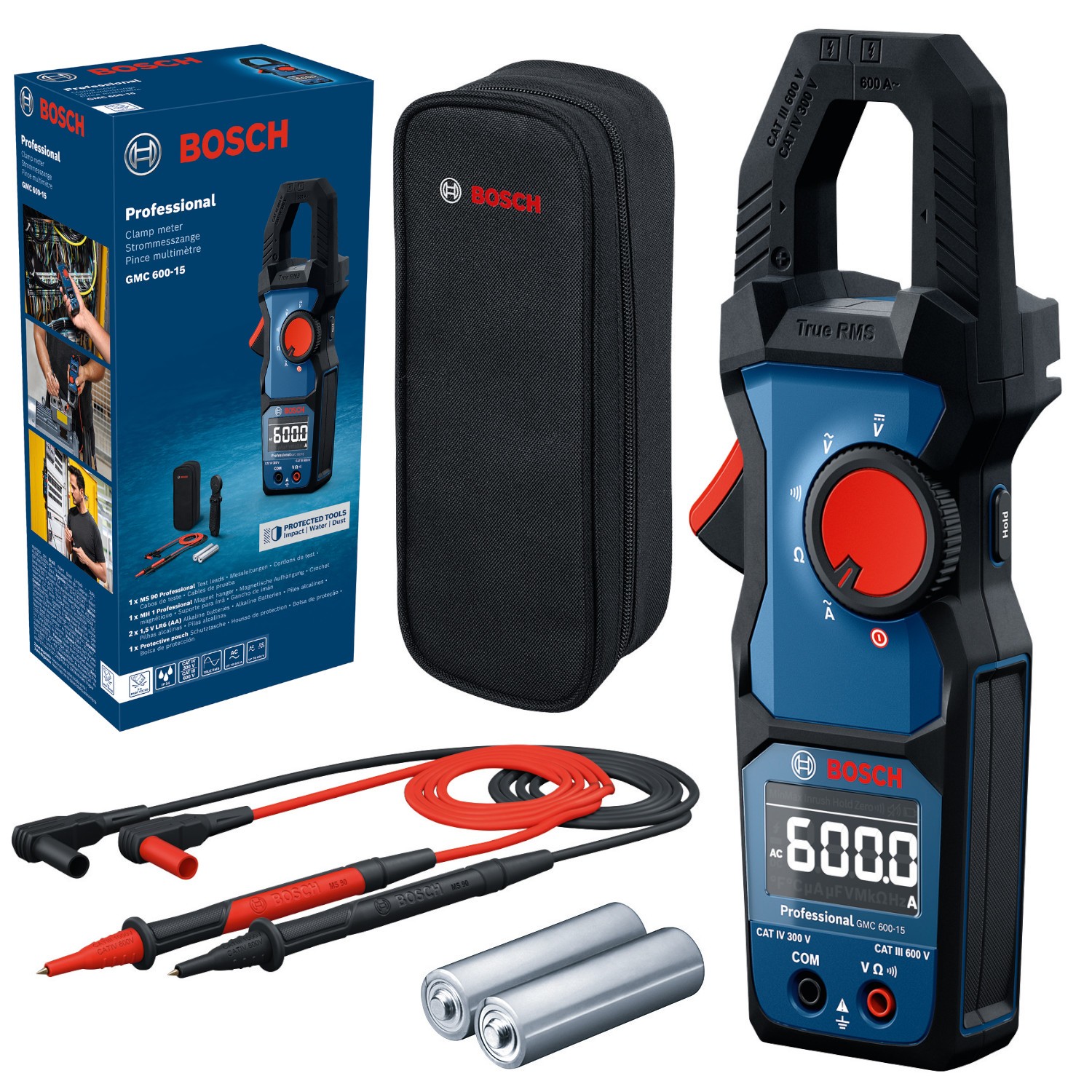 Miernik cęgowy tester napięcia akcecoria Bosch GMC 600-15