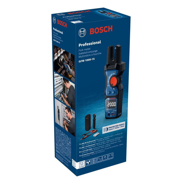 opakowanie miernika cęgowego Bosch GFM 1000-15
