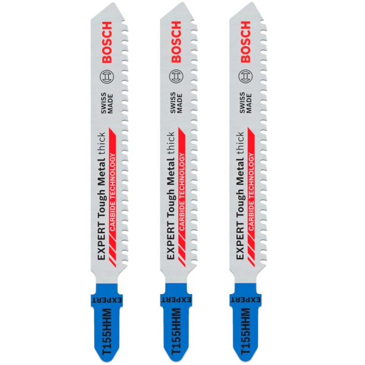 Brzeszczoty do grubego metalu T 155 HHM EXPERT do wyrzynarki 3szt. BOSCH 2608902482