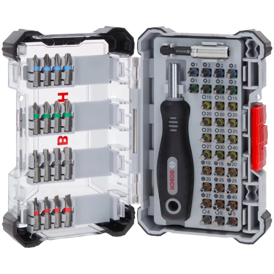 Zestaw bitów do wkrętarek Extra Hard z okienkiem 50el. BOSCH 2607012081
