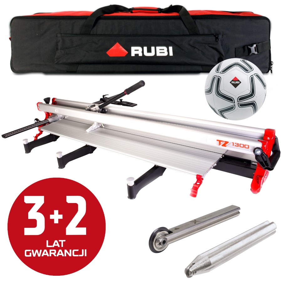 RUBI Maszynka do ceramiki 130cm 3-21mm TZ-1300 + Piłka do piłki nożnej