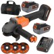 Szlifierka kątowa 115mm 18V 3x tarcza torba BLACK DECKER BCG6L8N + 2x aku 4Ah + ład.