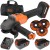 Szlifierka kątowa 115mm 18V 2x 5,0Ah 3x tarcza, torba Black Decker BCG6L8