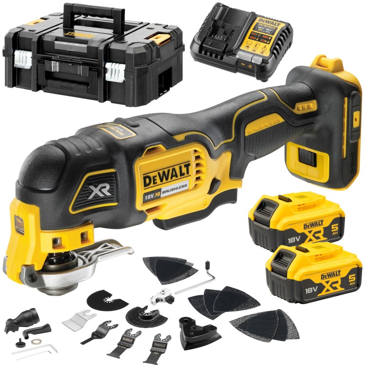 DeWALT DCS356P2 Narzędzie oscylacyjne multi-tool 18V XR 2x 5,0Ah TSTAK