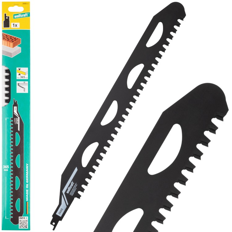 WOLFCRAFT 2668000 Brzeszczot szablasty HM do betonu komórkowego, pustaków