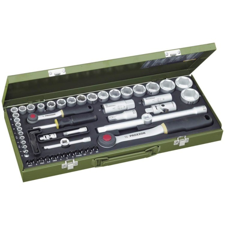 PROXXON 23040 Zestaw kluczy nasadowych z grzechotkami