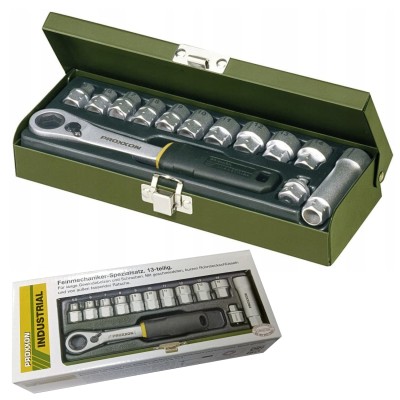 Zestaw nasadek 1/4" z grzechotką przelotową 13el. PROXXON 23602