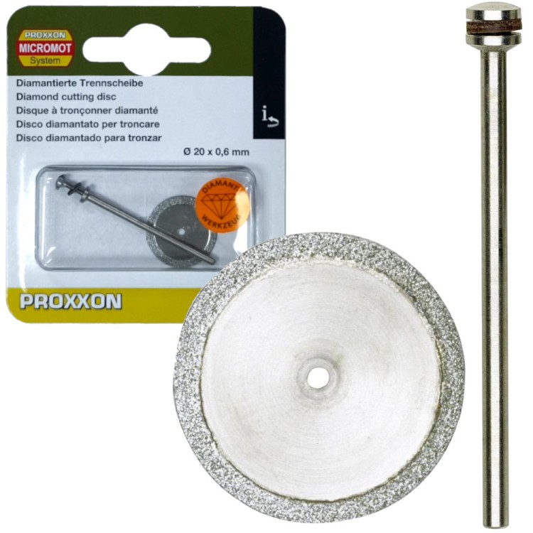 PROXXON 28840 Tarcza tnąca 20mm diamentowa + trzpień